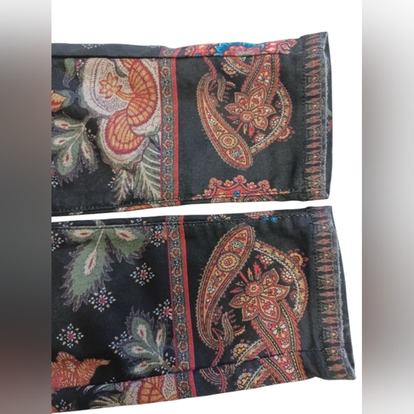 Desigual Exotic Mid Rise Floral Skinny Jeans Size 24 - Picture 6 of 10